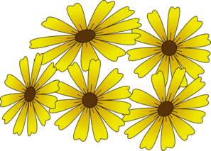Yellow Flowers Clip Art