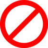 Red Not Sign Transparent Clip Art