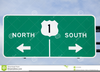 North South Sign Clipart Image