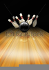 Tenpin Bowling Clipart Image