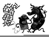 Theseus And The Minotaur Clipart Image