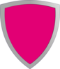 Magenta Shield Clip Art