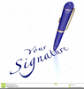 Autograph Clipart Image