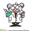 Animated Mad Scientist Clipart Image