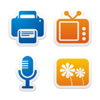 Colorful Stickers Part Icons Set X Preview Image