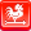 Free Red Button Icons Weathercock Image