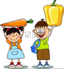 Clipart Children Eating Food Image