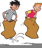 Potato Sack Race Clipart Image