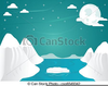 Cartoon Iceberg Clipart Image