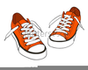 Sneakers Hanging Clipart Image