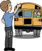 Teacher Waving Goodbye Clipart Image