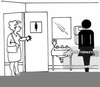 Ladies Public Restroom Clipart Image