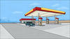 Petrol Station Clipart Image