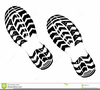 Running Shoe Print Clipart Image