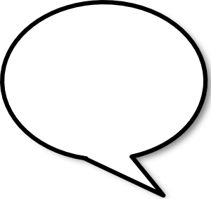 Callout Round Right Clip Art
