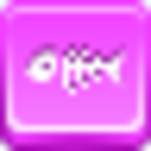 Free Pink Button Fish Skeleton Image