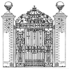 Free Garden Gate Clipart Image