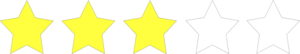 3 Stars Clip Art