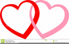 Two Heart Wedding Clipart Image