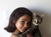 Px Girl And Cat Image