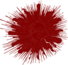 Redo Of Ornate Sun In Red Clip Art