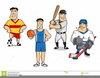 Animated Basketball Players Clipart Image