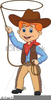 Little Cowgirl Clipart Image