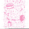 Girls Birthday Clipart Image