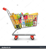 Supermarket Trolley Clipart Image