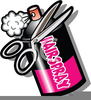 Hairspray Can Clipart Image