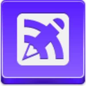 Blog Writing Button Icon Image
