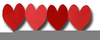 Love Heart Shapes Clipart Image