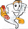 Pointing Character Clipart Image