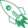 Green Rocket Clip Art