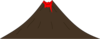 Red Volcanoe Clip Art