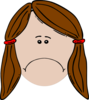 Sad Girl Clip Art