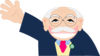 Waving Old Man Clip Art