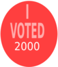 I Voted 2000 Clip Art