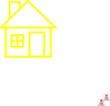 House - Yellow Clip Art