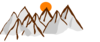 Mountain Range Sunset Clip Art