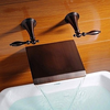 Oil Rubbed Bronze Finish Waterfall Widespread Bathtub Faucet-- Faucetsuperdeal.com Image