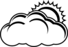 Cloudy Bw Clip Art