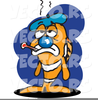 Sick Fish Clipart Image