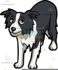 Border Collie Cartoon Clipart Image