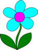 Blue Flower Clip Art