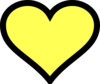 Yellow Heart Clip Art