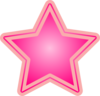 Pink Star Clip Art