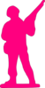 Pink Toy Soldier Clip Art