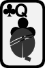 Queen Of Clubs Clip Art