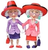 Red Hat Ladies Clipart Image